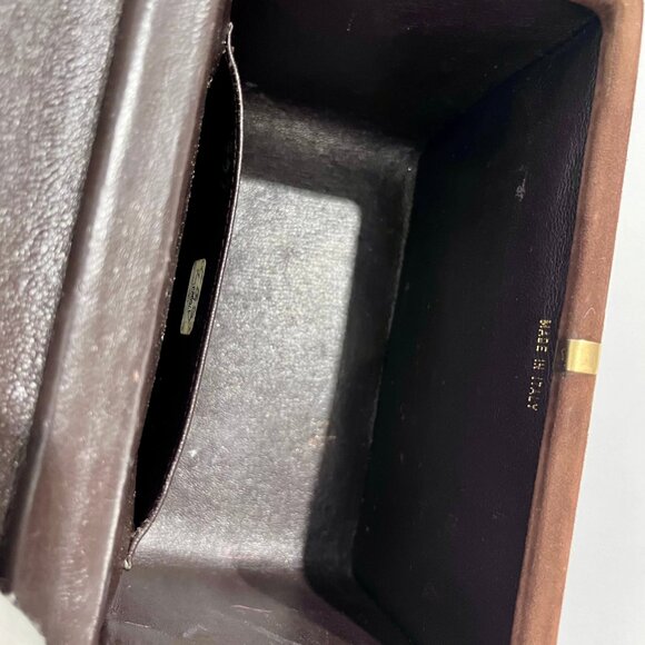 Chanel Vintage Quilted Brown Suede Box Bag with Tortoise Hardware - Picture 8 of 13